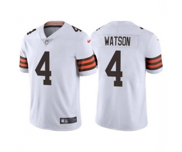 Men's Womens Youth Kids Cleveland Browns #4 Deshaun Watson White Vapor Untouchable Limited Stitched Jersey