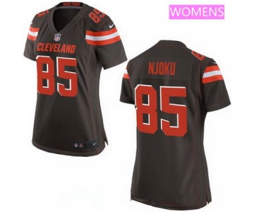 Women's 2017 NFL Draft Cleveland Browns #85 David Njoku Brown Team Color Stitched NFL Nike Game Jersey