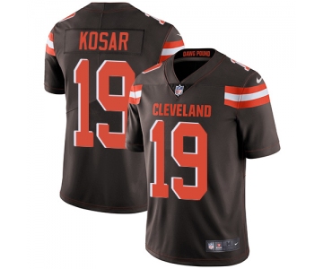 Nike Cleveland Browns #19 Bernie Kosar Brown Team Color Men's Stitched NFL Vapor Untouchable Limited Jersey