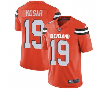Nike Cleveland Browns #19 Bernie Kosar Orange Alternate Men's Stitched NFL Vapor Untouchable Limited Jersey
