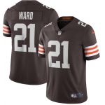 Nike Cleveland Browns #21 Denzel Ward Brown 2020 New Vapor Untouchable Limited Jersey