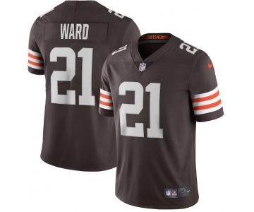 Nike Cleveland Browns #21 Denzel Ward Brown 2020 New Vapor Untouchable Limited Jersey