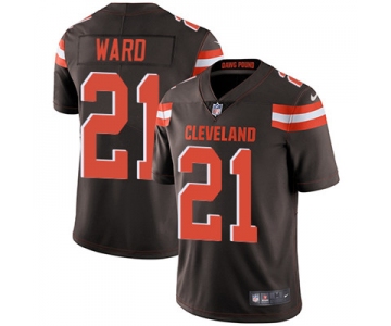 Nike Cleveland Browns #21 Denzel Ward Brown Team Color Men's Stitched NFL Vapor Untouchable Limited Jersey