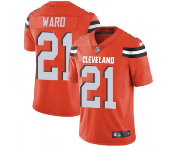 Nike Cleveland Browns #21 Denzel Ward Orange Alternate Men's Stitched NFL Vapor Untouchable Limited Jersey