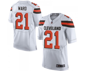 Nike Cleveland Browns #21 Denzel Ward White Men's Stitched NFL Elite Jersey