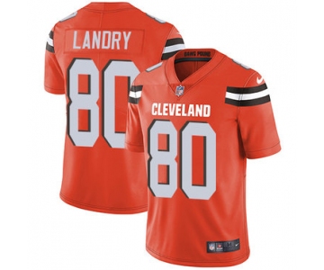 Nike Browns #80 Jarvis Landry Orange Alternate Youth Stitched NFL Vapor Untouchable Limited Jersey