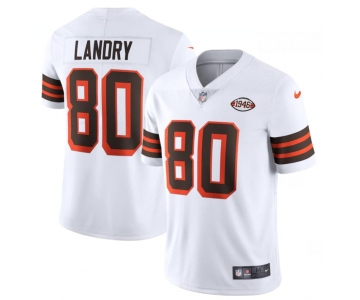 Nike Browns 80 Jarvis Landry White 1946 Collection Alternate Vapor Limited Jersey