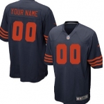 Kids' Nike Chicago Bears Customized Blue With Orange Game Jersey