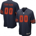 Kids' Nike Chicago Bears Customized Blue With Orange Limited Jersey