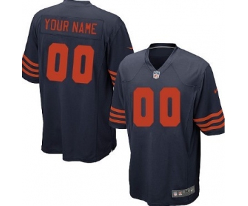 Kids' Nike Chicago Bears Customized Blue With Orange Limited Jersey