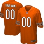 Kids' Nike Chicago Bears Customized Orange Game Jersey