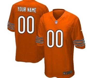 Kids' Nike Chicago Bears Customized Orange Limited Jersey