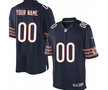 Men's Nike Chicago Bears Customized Blue Limited Jersey