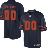 Men's Nike Chicago Bears Customized Blue With Orange Limited Jersey