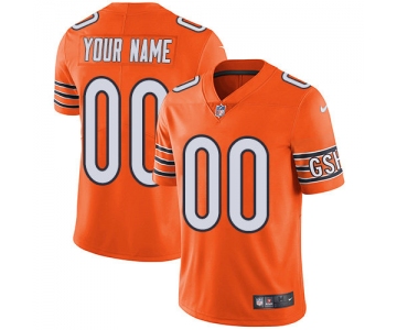 Men's Nike Chicago Bears Customized Orange Alternate Vapor Untouchable Custom Limited NFL Jersey