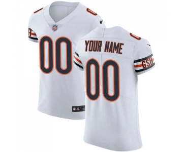 Men's Nike Chicago Bears Customized White Vapor Untouchable Custom Elite NFL Jersey