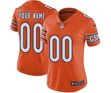 Women's Nike Chicago Bears Orange Customized Vapor Untouchable Player Limited Jersey