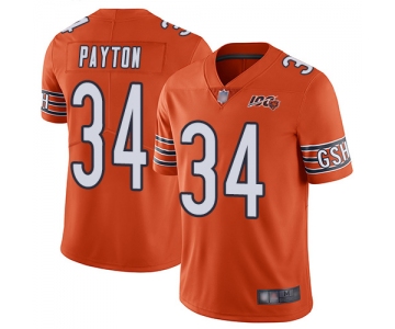 Chicago Bears #34 Walter Payton Orange Men's Stitched Football Limited Rush 100th Season Jersey