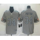 Men's Chicago Bears #34 Walter Payton 2019 Gray Gridiron Vapor Untouchable Stitched NFL Nike Limited Jersey