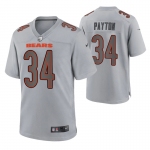 Men's Womens Youth Kids Chicago Bears #34 Walter Payton Game Gray Atmosphere Jersey