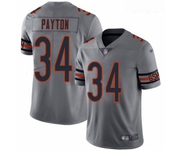 Men's Womens Youth Kids Chicago Bears #34 Walter Payton Nike Silver Inverted Legend Jersey
