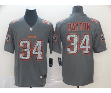 Nike Bears 34 Walter Payton Gray Camo Vapor Untouchable Limited Jersey