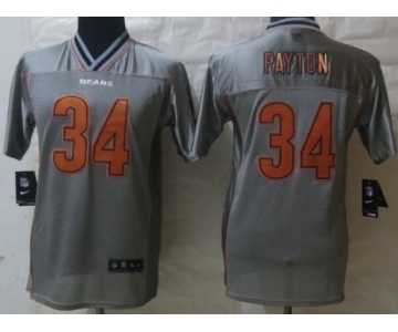 Nike Chicago Bears #34 Walter Payton 2013 Gray Vapor Kids Jersey