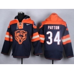 Nike Chicago Bears #34 Walter Payton 2014 Blue Hoodie