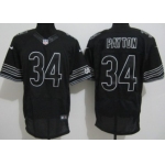 Nike Chicago Bears #34 Walter Payton Black Elite Jersey