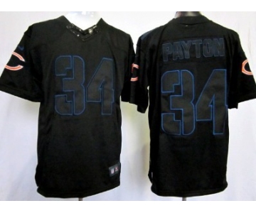 Nike Chicago Bears #34 Walter Payton Black Impact Limited Jersey
