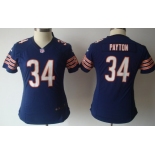 Nike Chicago Bears #34 Walter Payton Blue Game Womens Jersey
