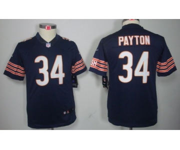 Nike Chicago Bears #34 Walter Payton Blue Limited Kids Jersey