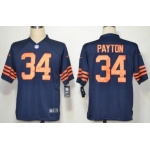 Nike Chicago Bears #34 Walter Payton Blue With Orange Game Jersey