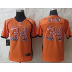 Nike Chicago Bears #34 Walter Payton Drift Fashion Orange Elite Jersey