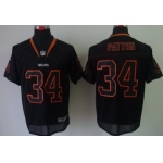 Nike Chicago Bears #34 Walter Payton Lights Out Black Elite Jersey