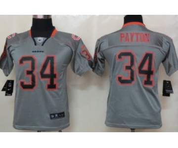 Nike Chicago Bears #34 Walter Payton Lights Out Gray Kids Jersey