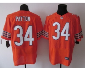 Nike Chicago Bears #34 Walter Payton Orange Elite Jersey