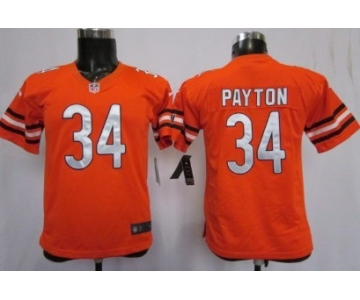 Nike Chicago Bears #34 Walter Payton Orange Kids Jersey