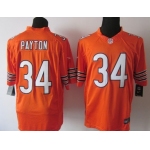 Nike Chicago Bears #34 Walter Payton Orange Limited Jersey