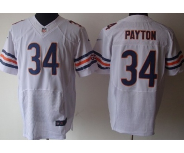 Nike Chicago Bears #34 Walter Payton White Elite Jersey