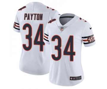 Nike Chicago Bears #34 Walter Payton White Women's Stitched NFL Vapor Untouchable Limited Jersey