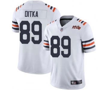 Bears #89 Mike Ditka White Alternate Men's Stitched Football Vapor Untouchable Limited 100th Season Jersey