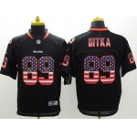 Nike Chicago Bears #89 Mike Ditka 2014 USA Flag Fashion Black Elite Jersey