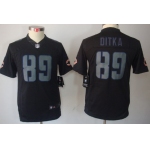 Nike Chicago Bears #89 Mike Ditka Black Impact Limited Kids Jersey