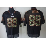 Nike Chicago Bears #89 Mike Ditka Black With Camo Elite Jersey