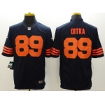 Nike Chicago Bears #89 Mike Ditka Blue With Orange Limited Jersey