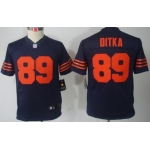 Nike Chicago Bears #89 Mike Ditka Blue With Orange Limited Kids Jersey