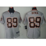 Nike Chicago Bears #89 Mike Ditka Lights Out Gray Elite Jersey