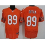 Nike Chicago Bears #89 Mike Ditka Orange Elite Jersey