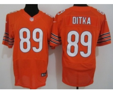 Nike Chicago Bears #89 Mike Ditka Orange Elite Jersey